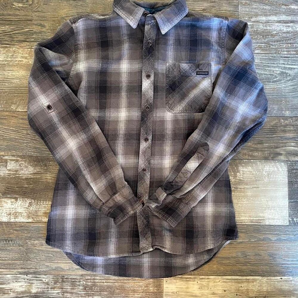 Quiksilver Men's Brown and Grey Jacket